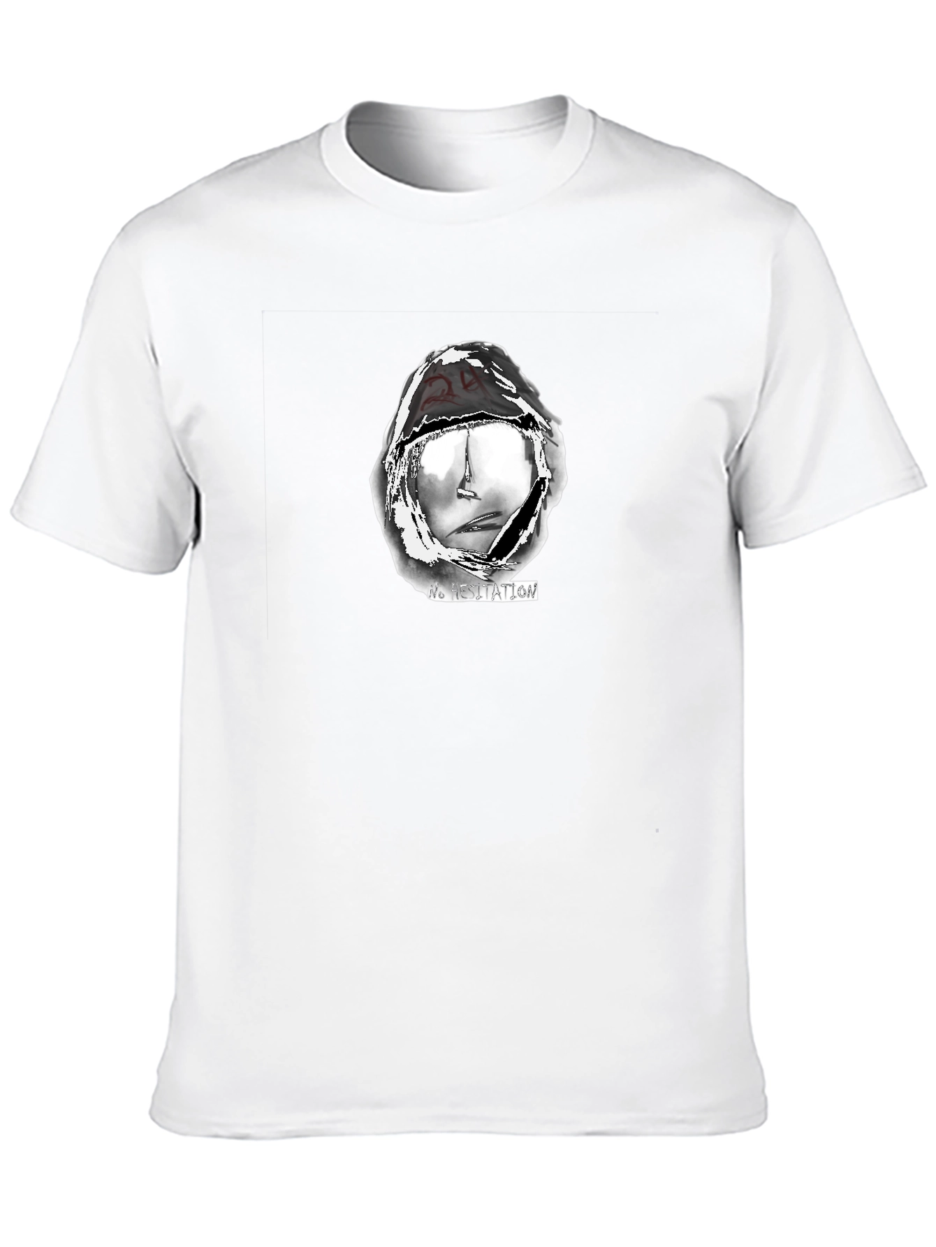 No Hesitation Graphic Print Tee - Mens Black T-Shirt
