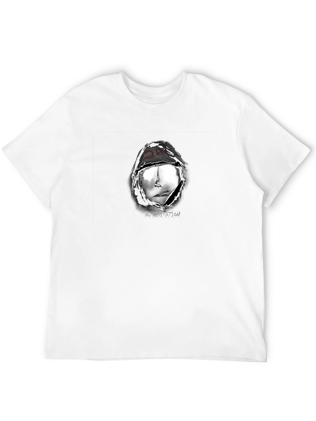 No Hesitation Graphic Print Tee - Mens Black T-Shirt