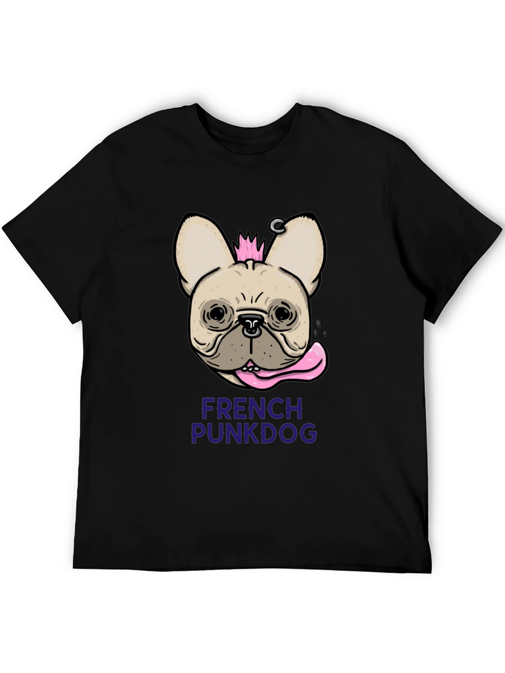 French Punk Dog T-Shirt - Unique Graphic Tee