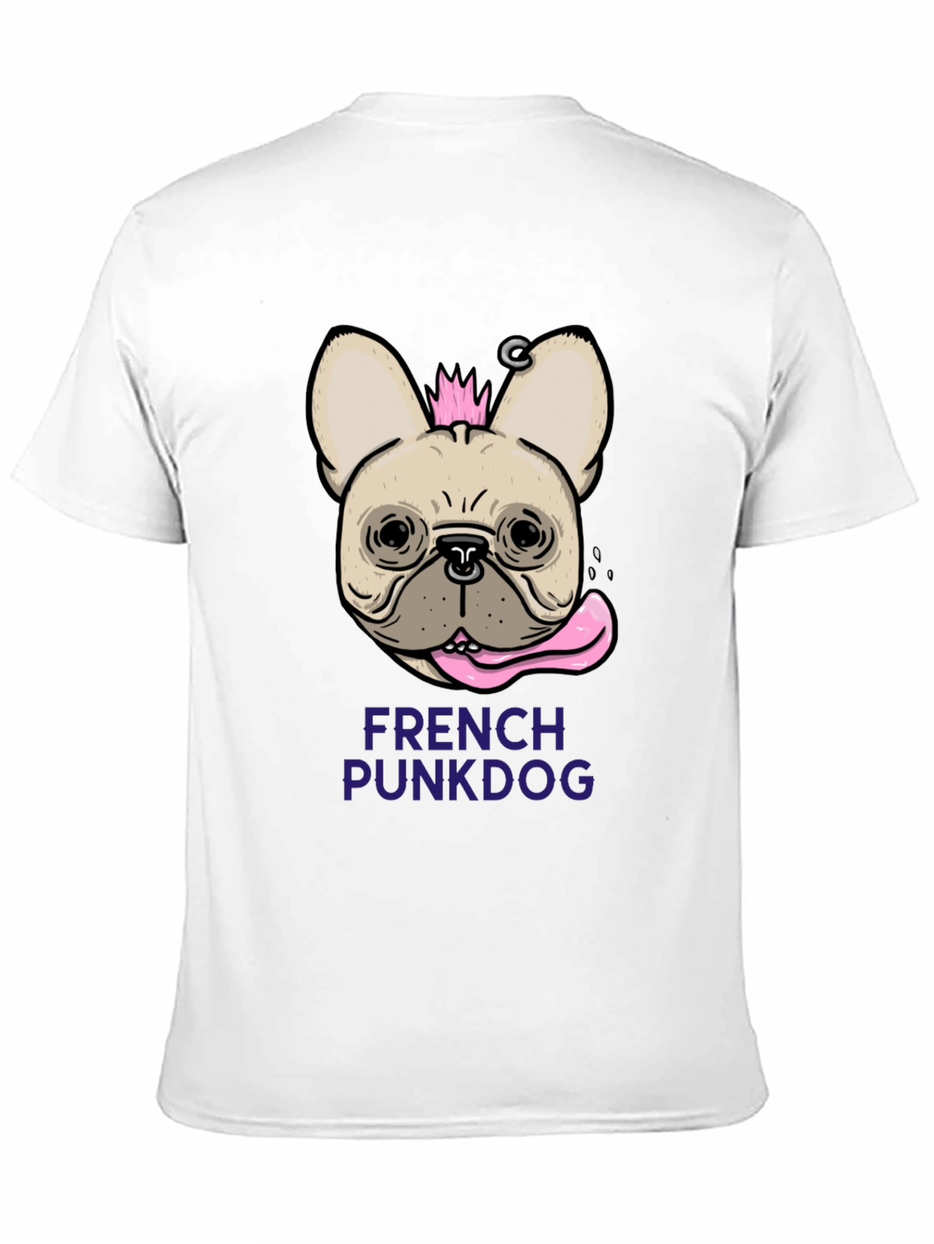 French Punk Dog T-Shirt - Unique Graphic Tee
