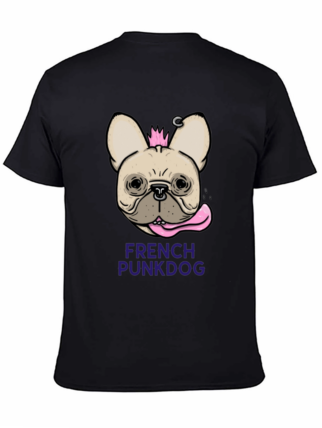 French Punk Dog T-Shirt - Unique Graphic Tee