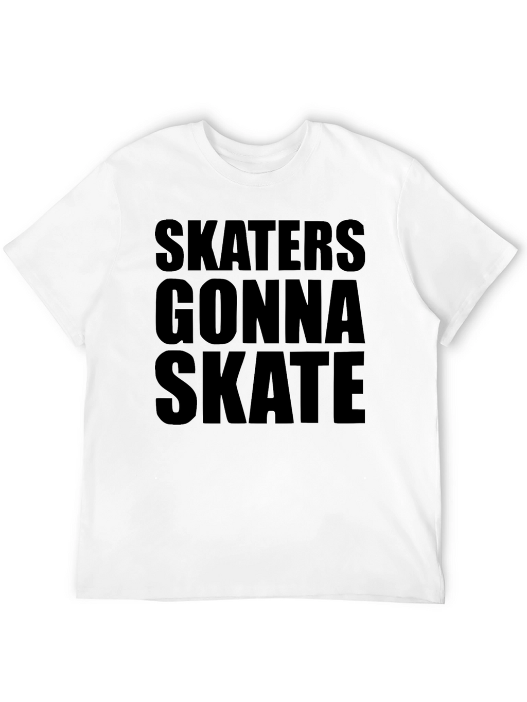 Skaters Gonna Skate Graphic Tee - Black