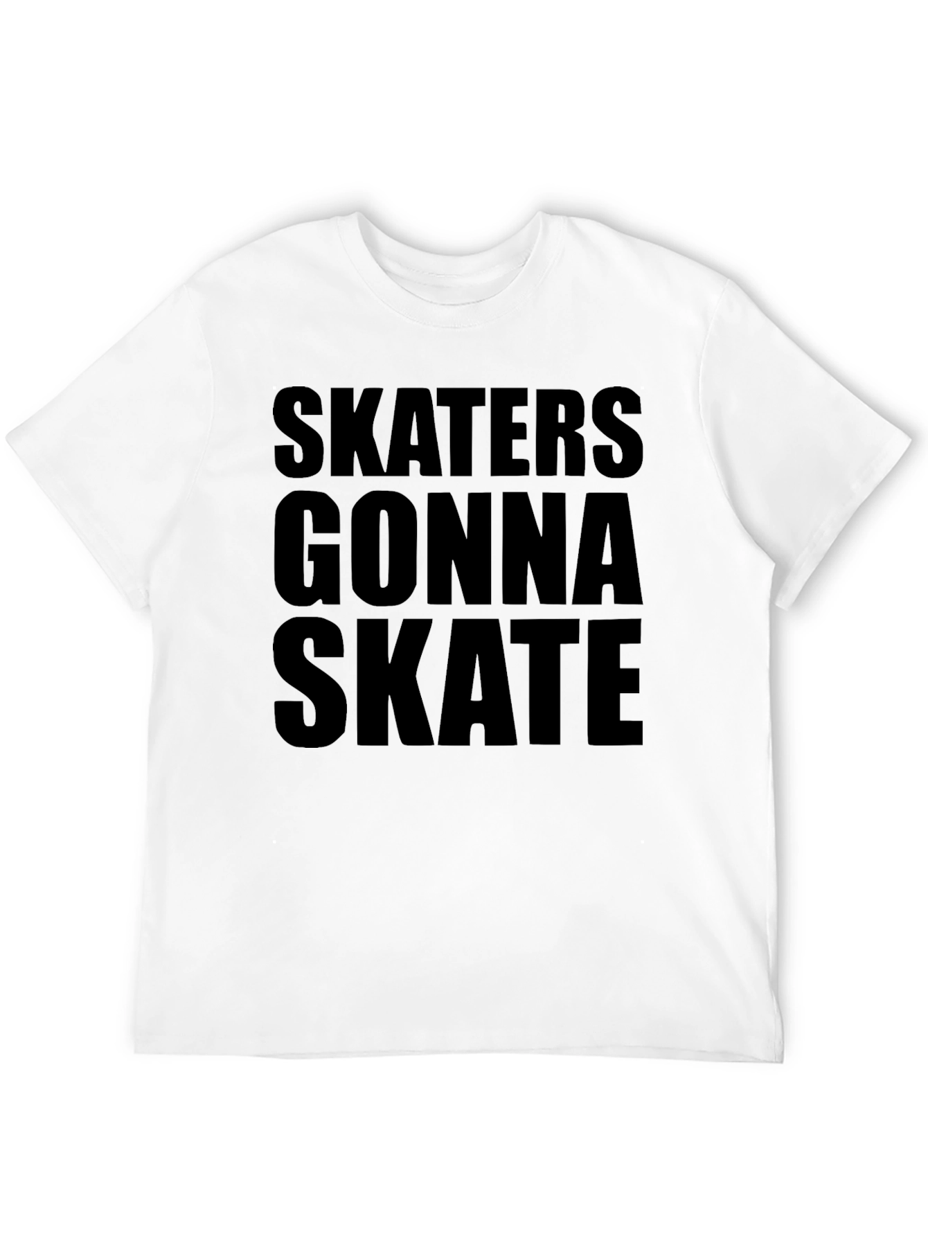 Skaters Gonna Skate Graphic Tee - Black