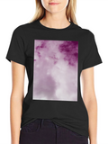 Purple Cloud Graphic T-Shirt