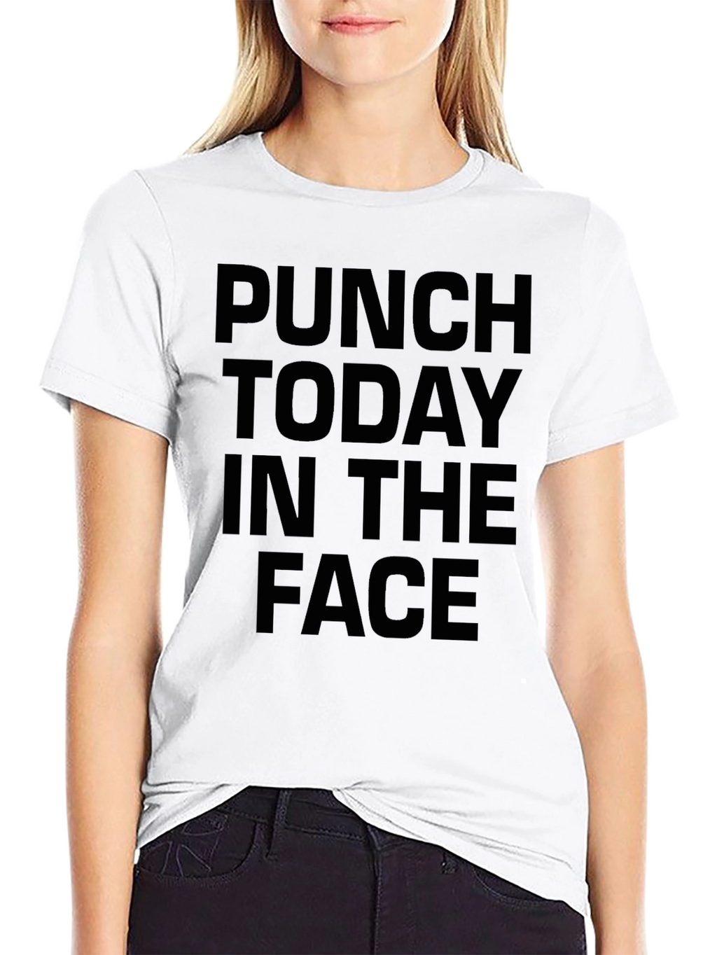 Punch Today in the Face Graphic Tee - Black