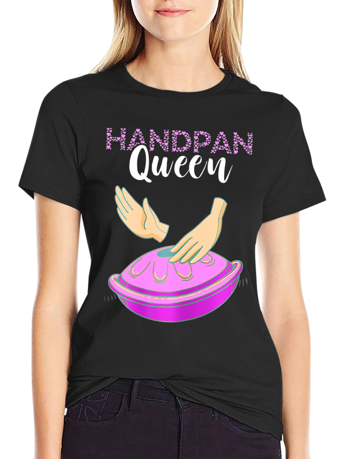 Handpan Queen Graphic Tee - Musical Instrument T-Shirt