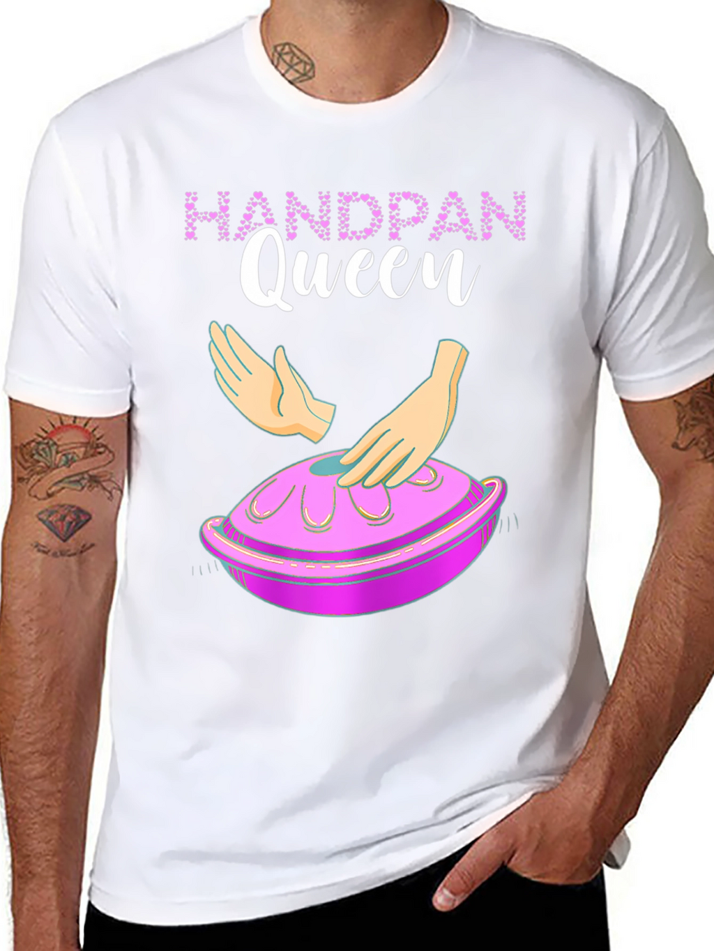 Handpan Queen Graphic Tee - Musical Instrument T-Shirt