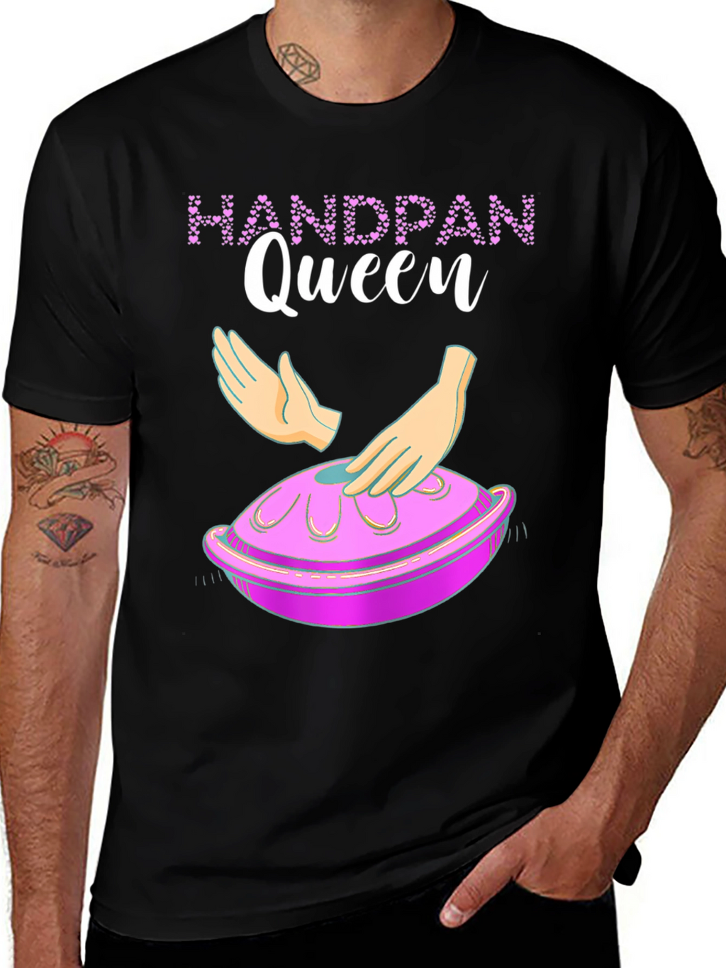Handpan Queen Graphic Tee - Musical Instrument T-Shirt