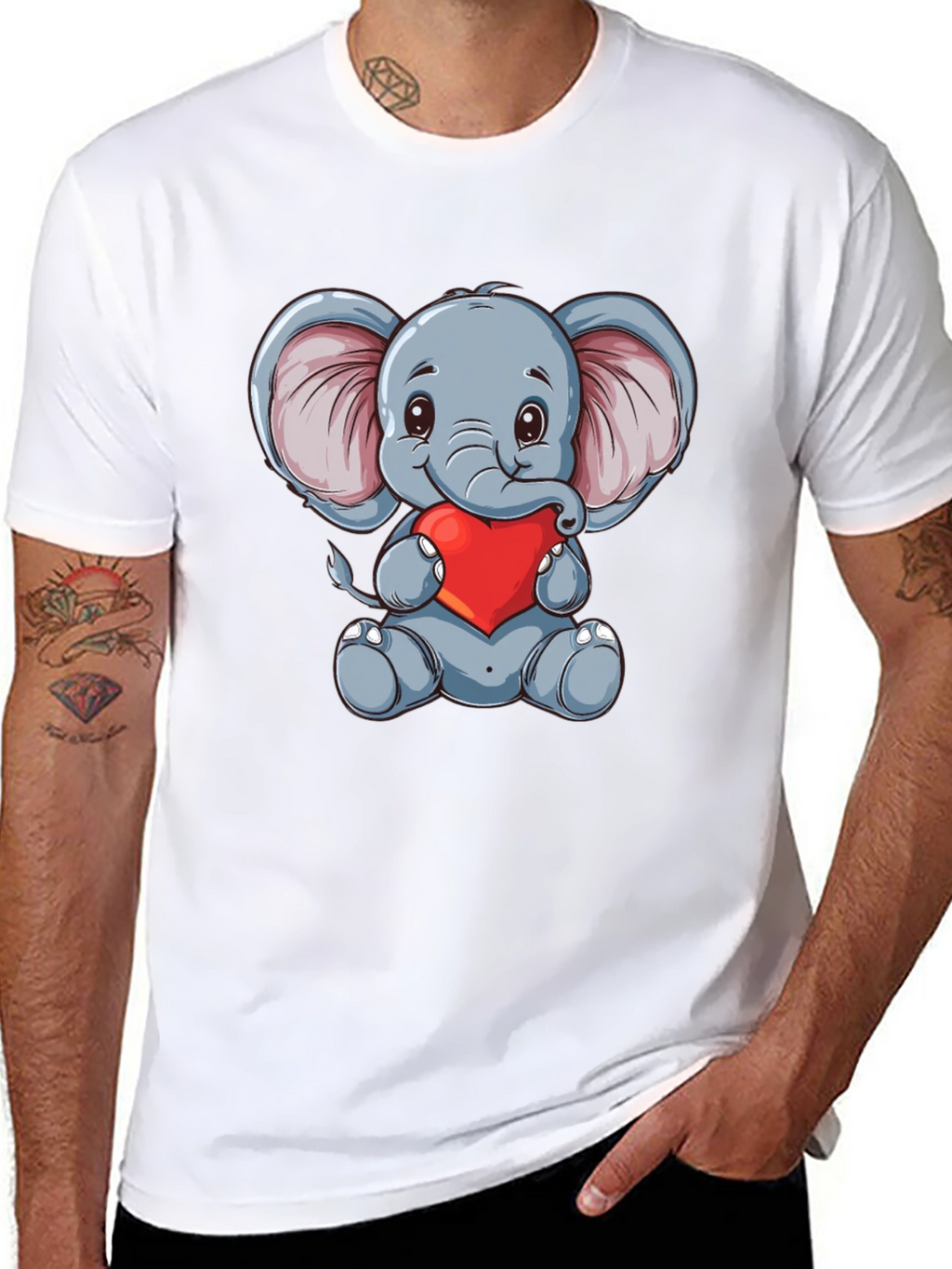 Elephant Heart Graphic T-Shirt