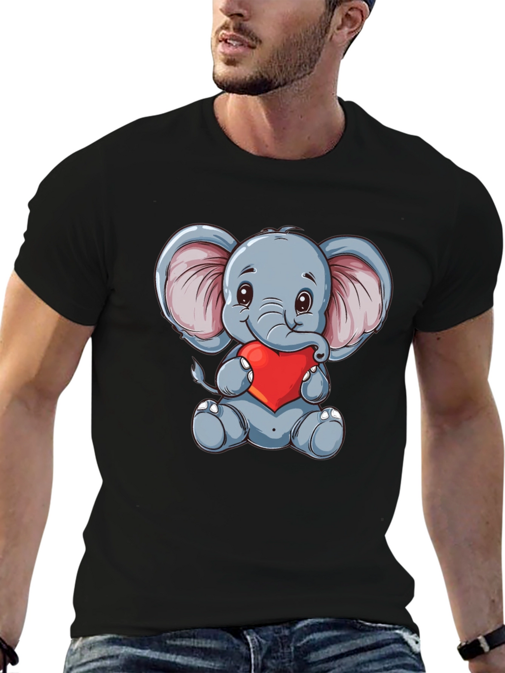 Elephant Heart Graphic T-Shirt