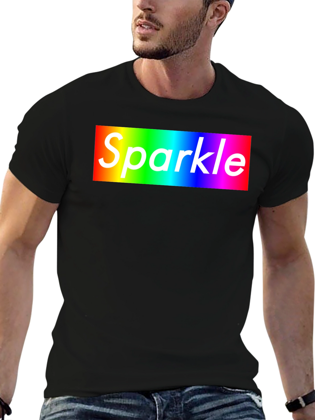 Rainbow Sparkle T-Shirt - Bold Graphic Tee