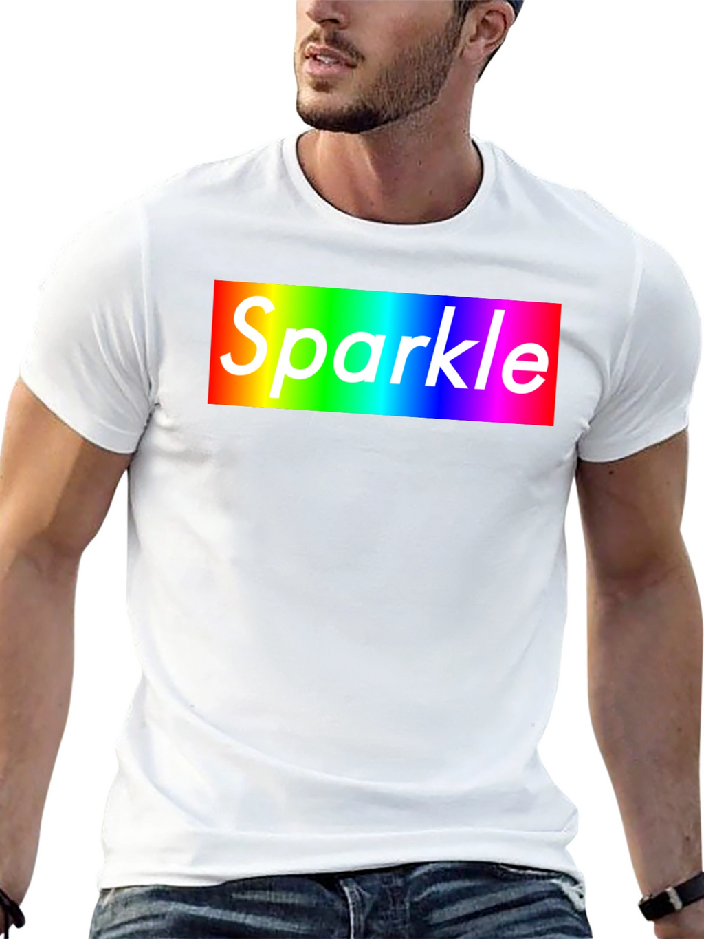 Rainbow Sparkle T-Shirt - Bold Graphic Tee