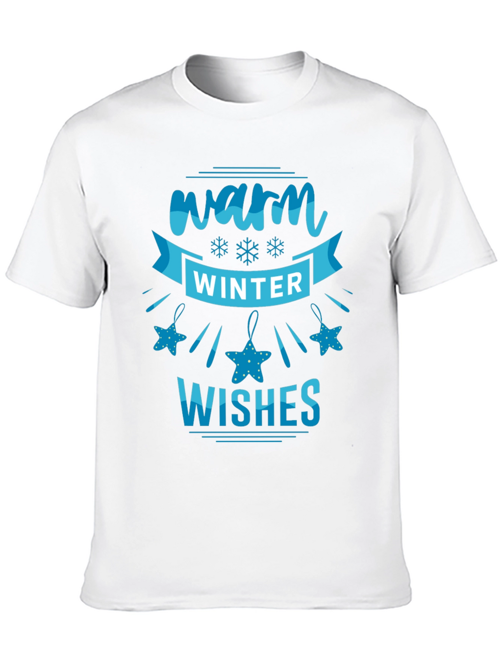 Warm Winter Wishes Black T-Shirt