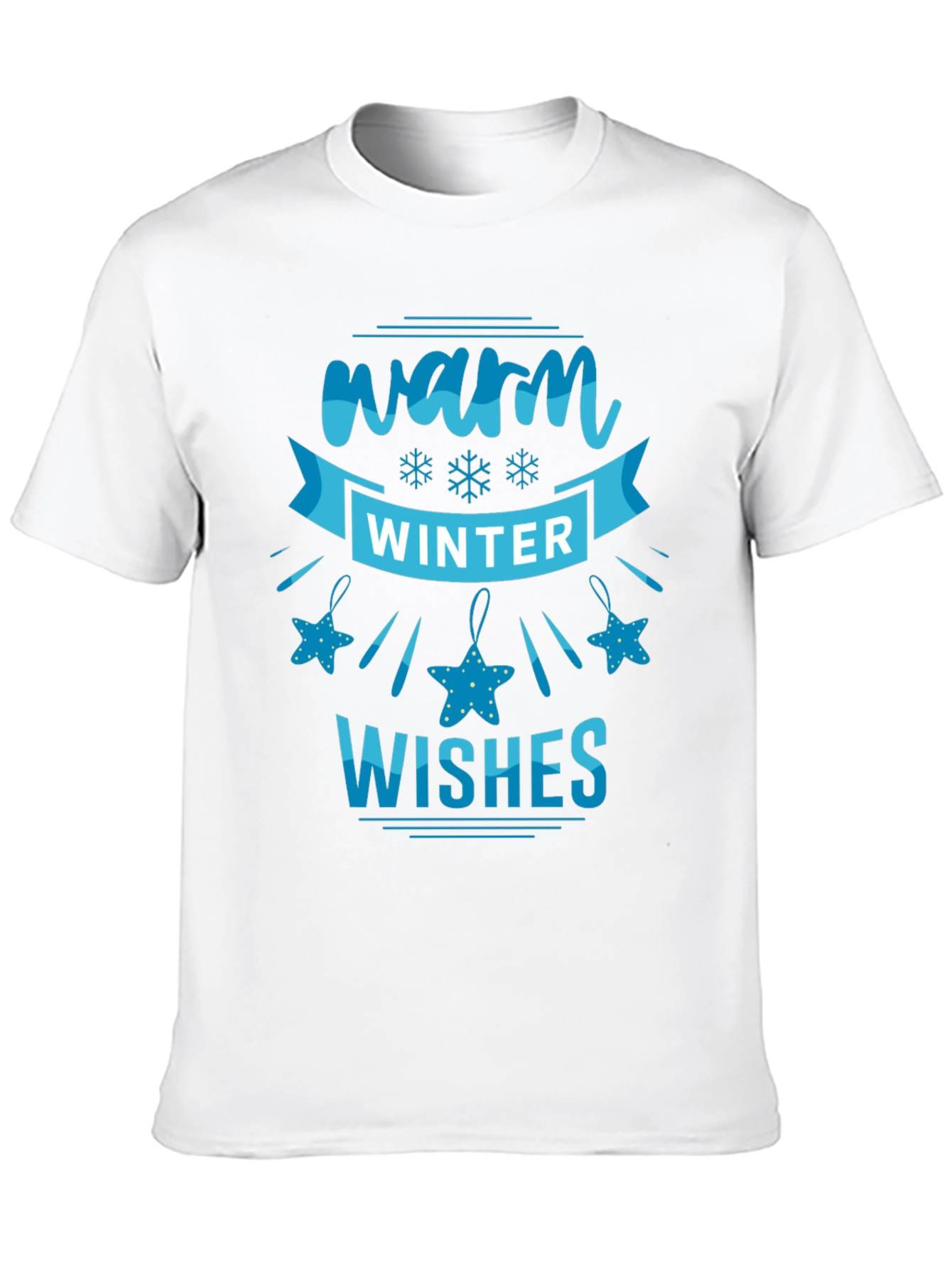 Warm Winter Wishes Black T-Shirt