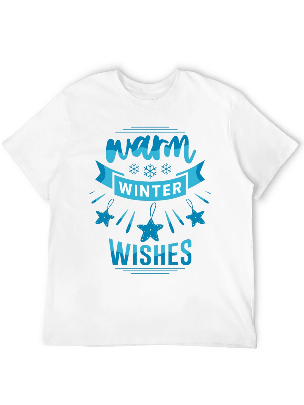 Warm Winter Wishes Black T-Shirt