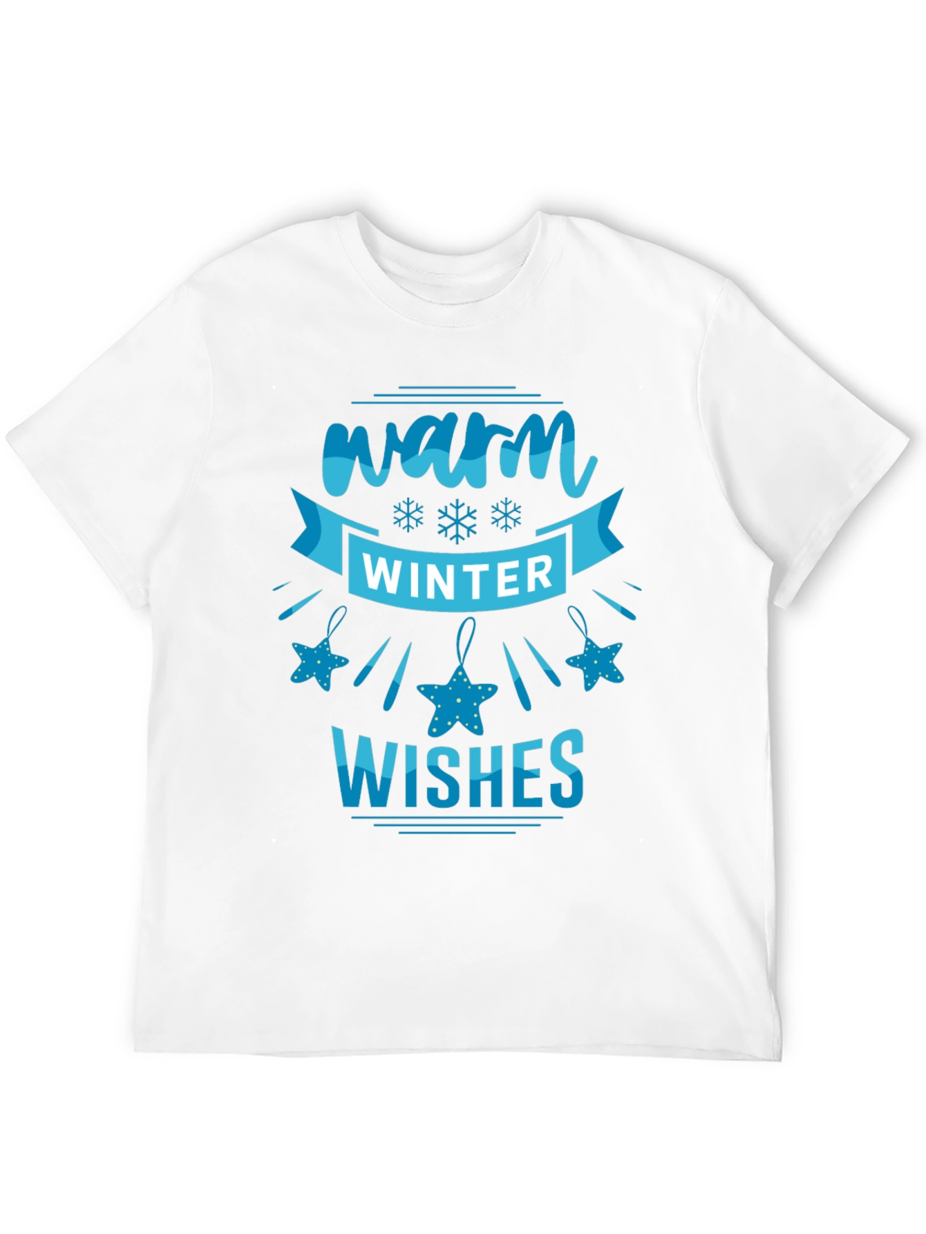Warm Winter Wishes Black T-Shirt