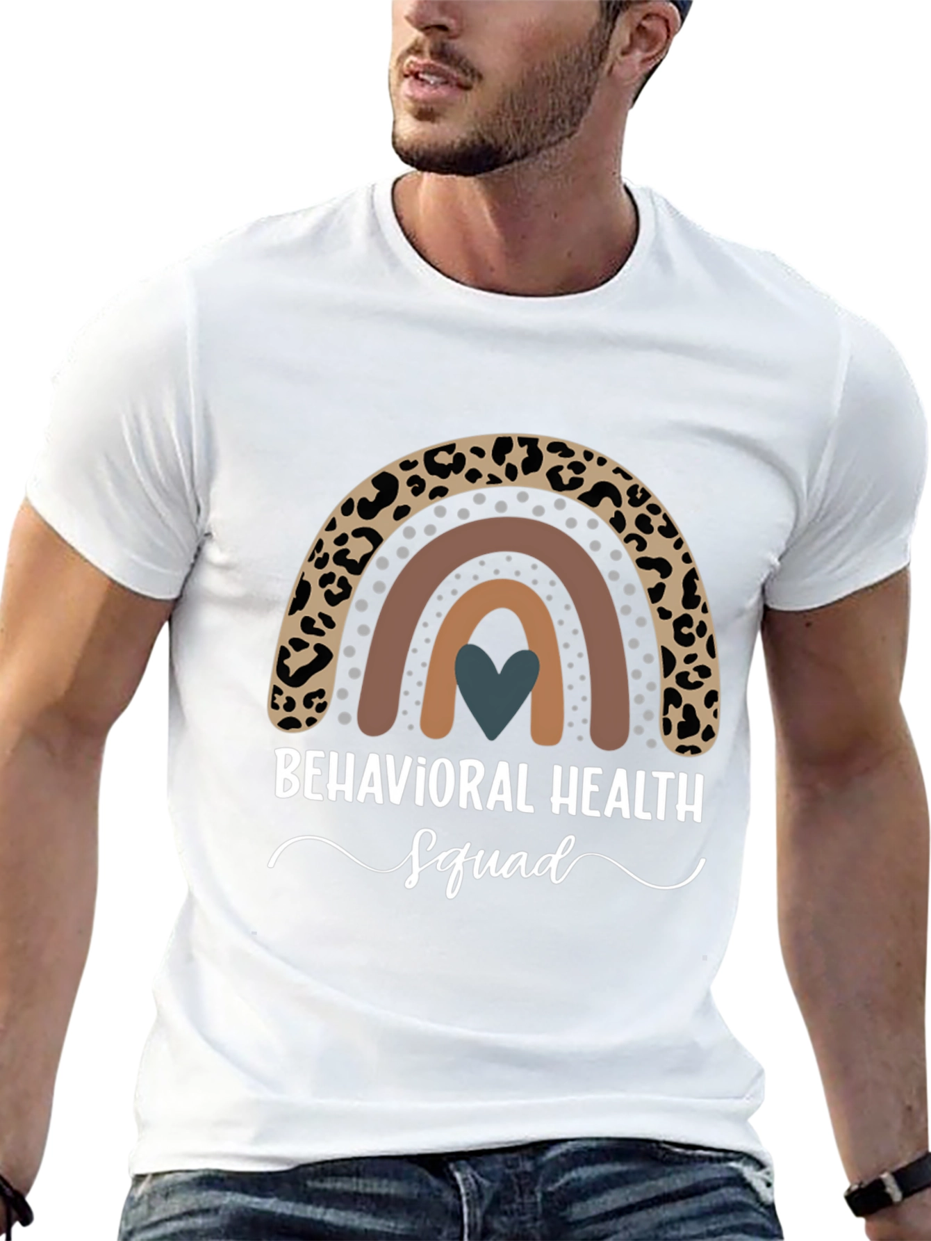 Behavioral Health Squad Rainbow Graphic Tee