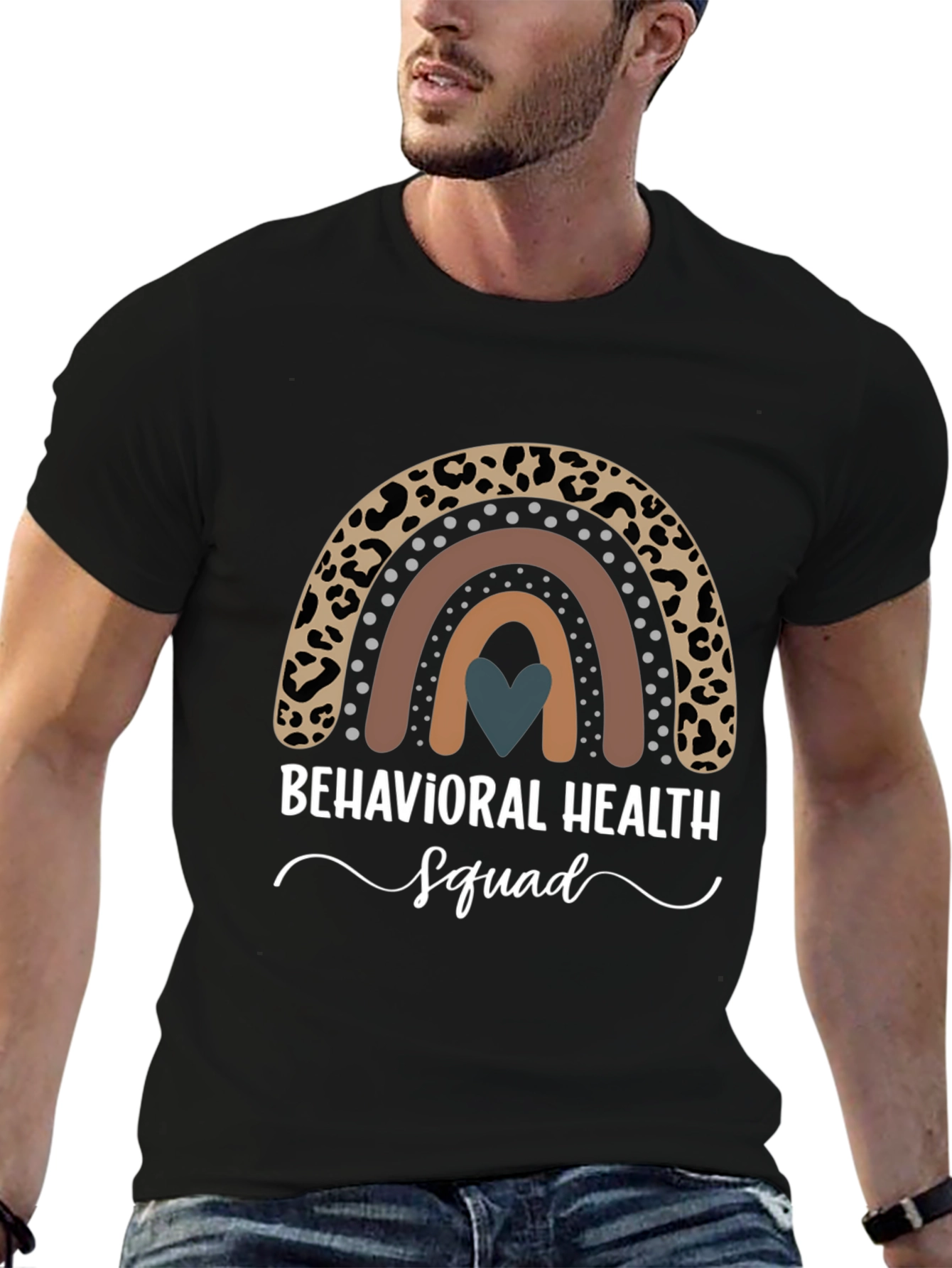 Behavioral Health Squad Rainbow Graphic Tee