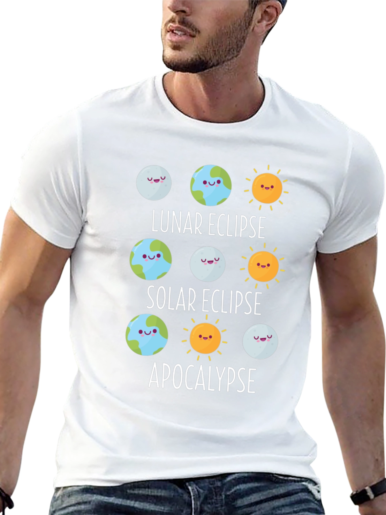 Eclipse & Apocalypse Graphic T-Shirt - Funny Astronomy Tee