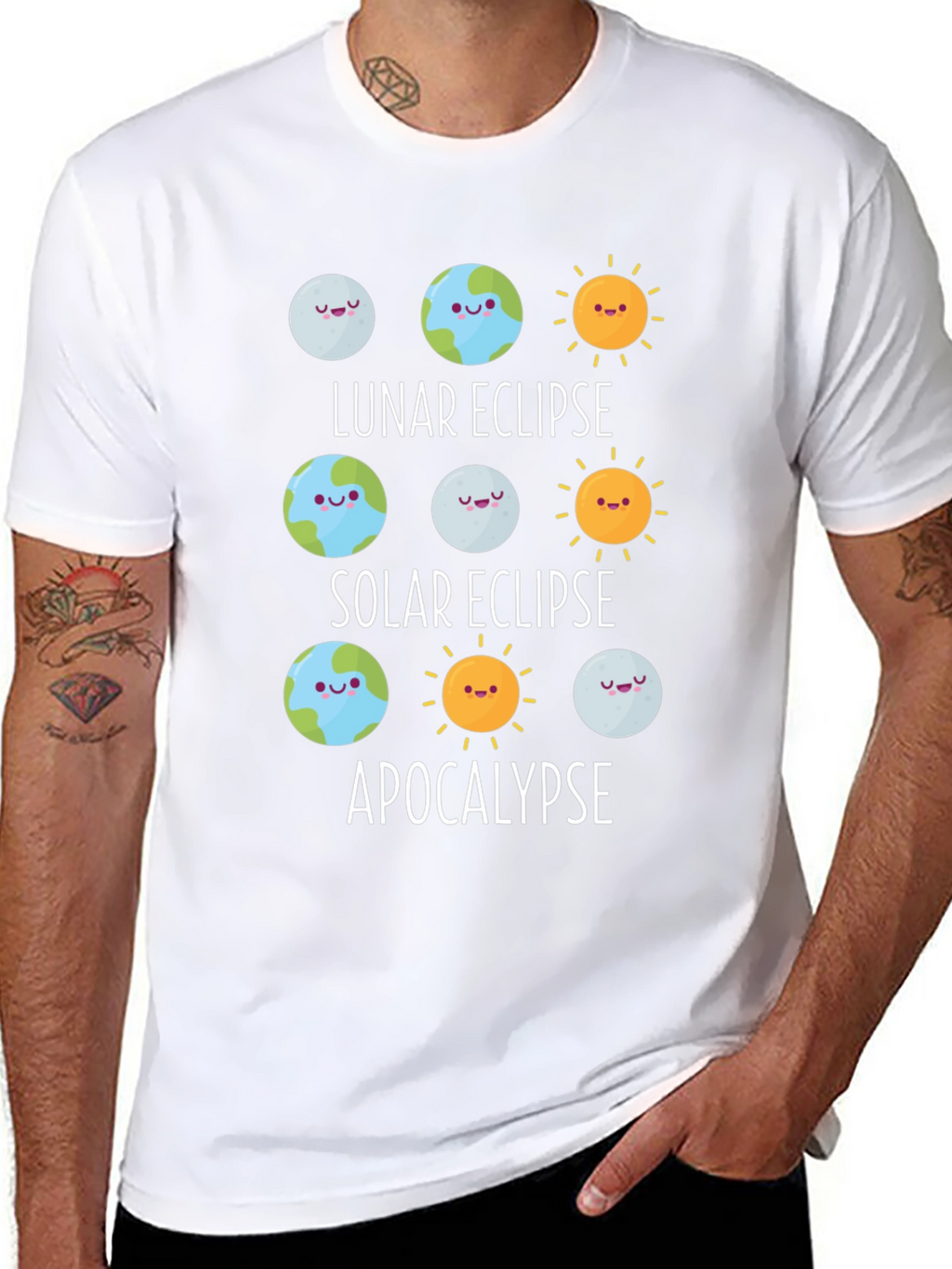 Eclipse & Apocalypse Graphic T-Shirt - Funny Astronomy Tee