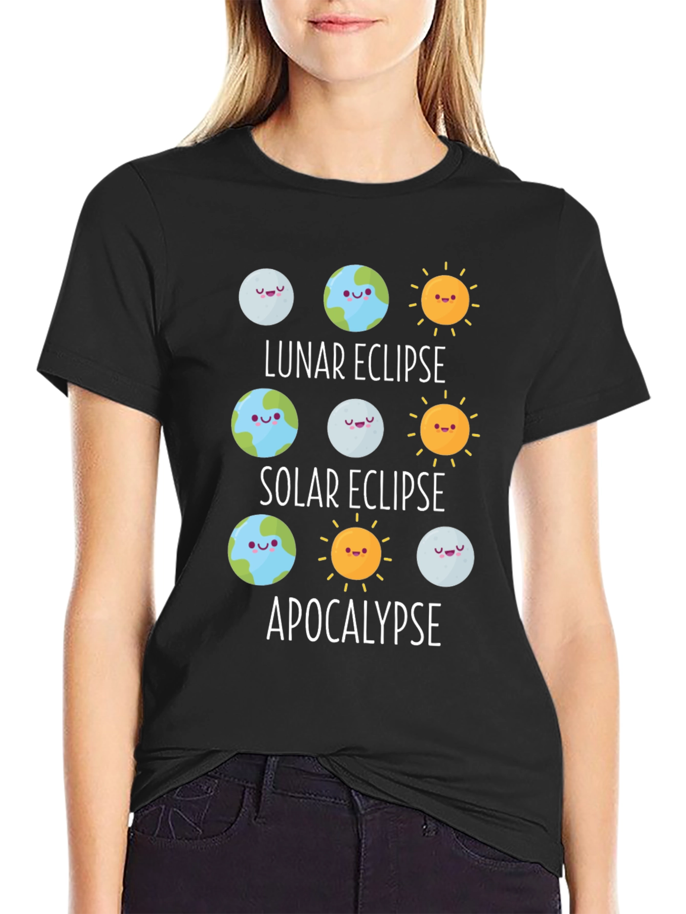 Eclipse & Apocalypse Graphic T-Shirt - Funny Astronomy Tee