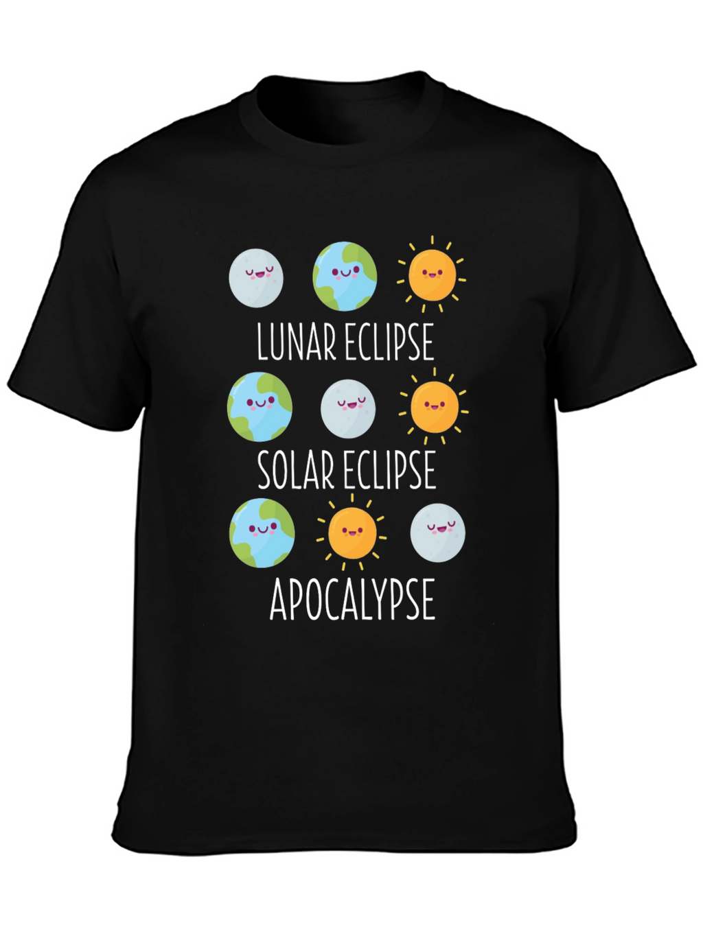 Eclipse & Apocalypse Graphic T-Shirt - Funny Astronomy Tee