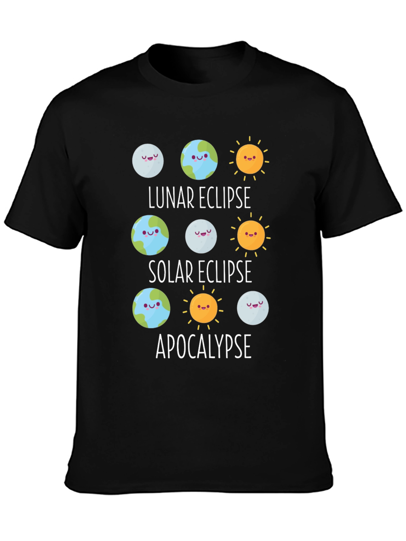 Eclipse & Apocalypse Graphic T-Shirt - Funny Astronomy Tee