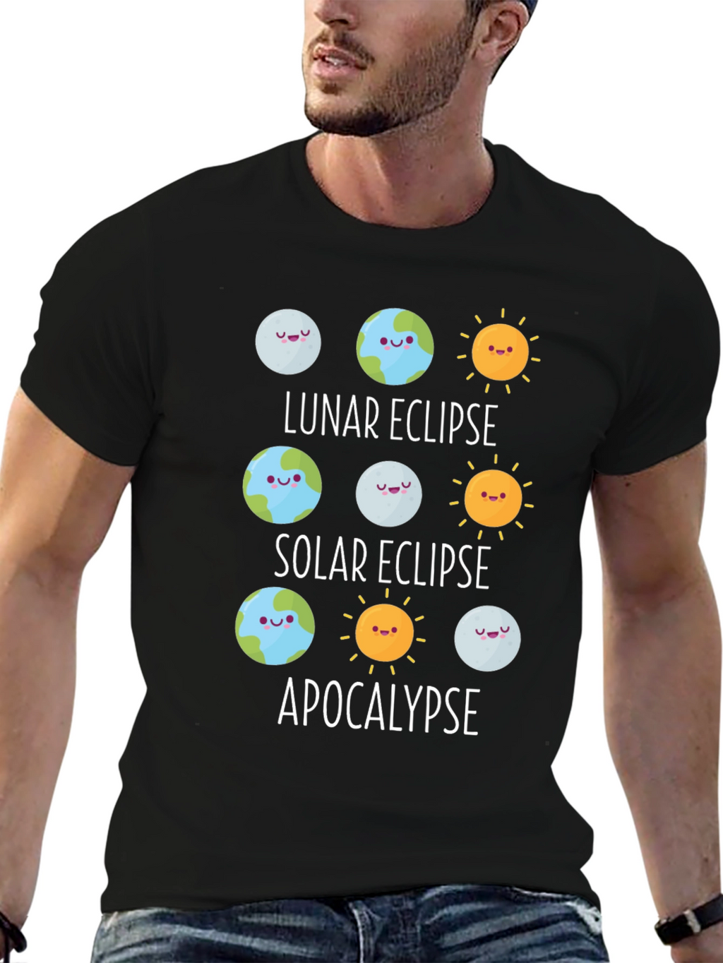 Eclipse & Apocalypse Graphic T-Shirt - Funny Astronomy Tee