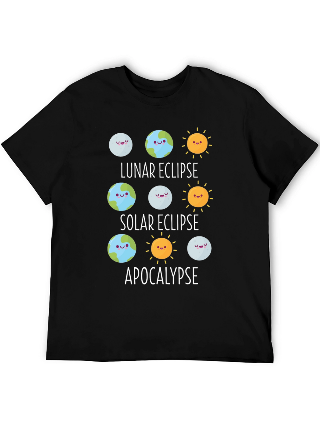 Eclipse & Apocalypse Graphic T-Shirt - Funny Astronomy Tee