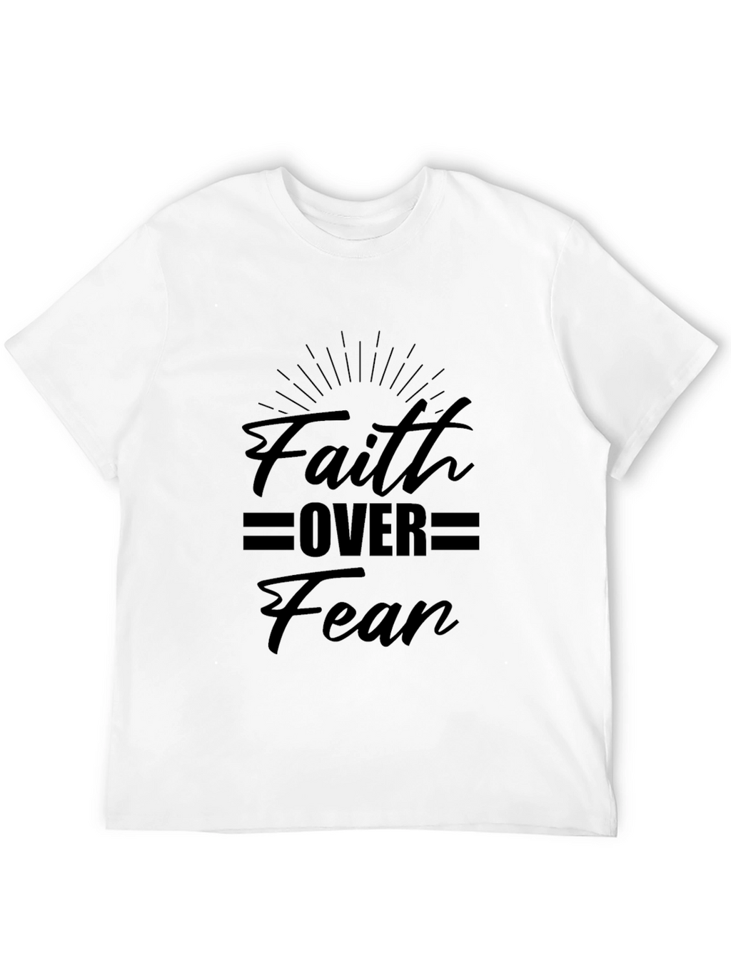 Faith Over Fear Graphic Tee - Black T-Shirt
