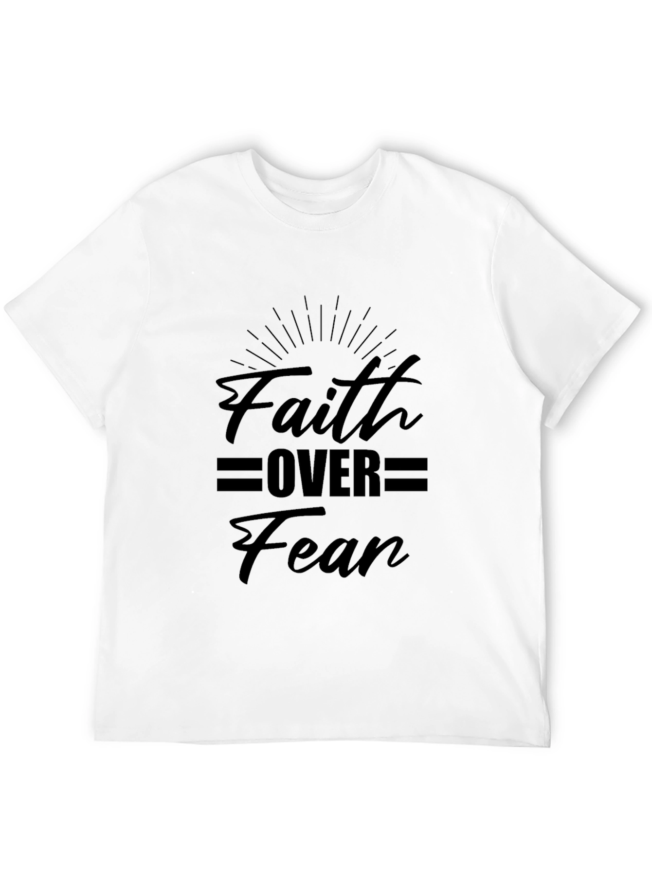 Faith Over Fear Graphic Tee - Black T-Shirt
