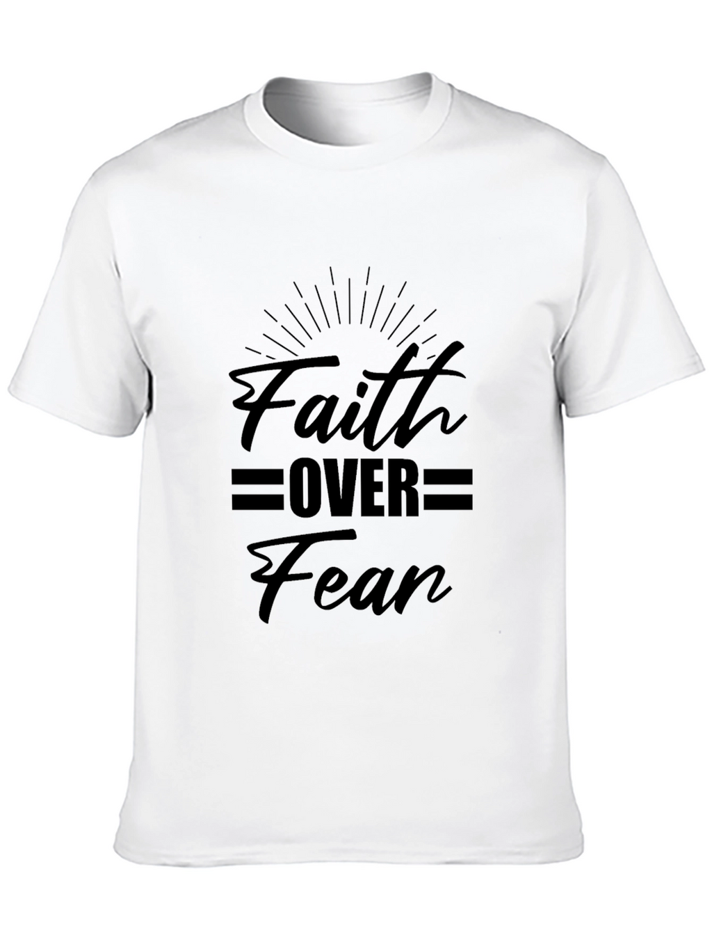 Faith Over Fear Graphic Tee - Black T-Shirt