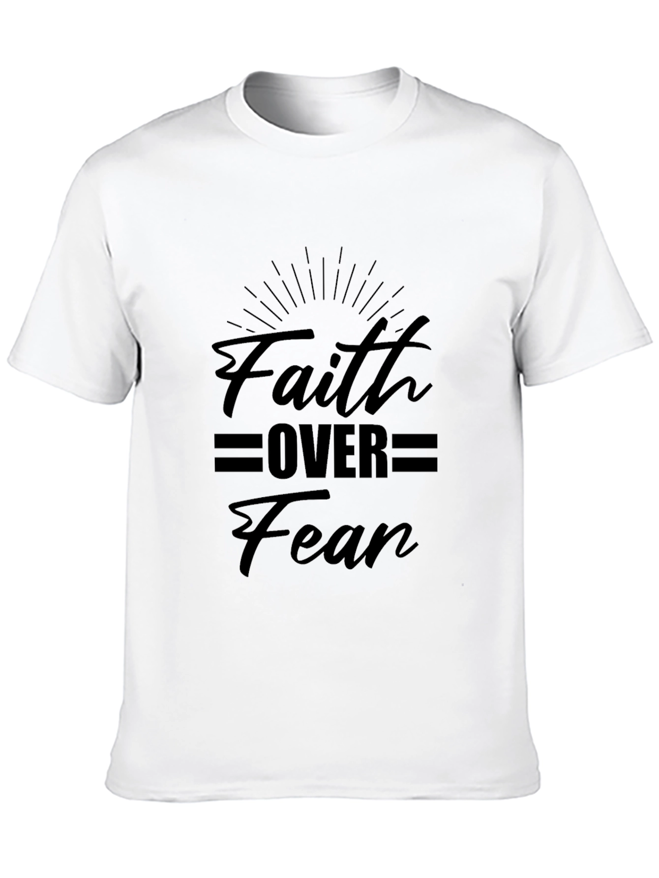 Faith Over Fear Graphic Tee - Black T-Shirt