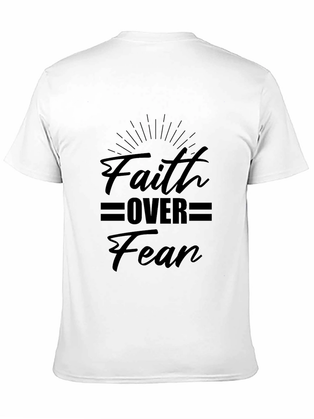 Faith Over Fear Graphic Tee - Black T-Shirt