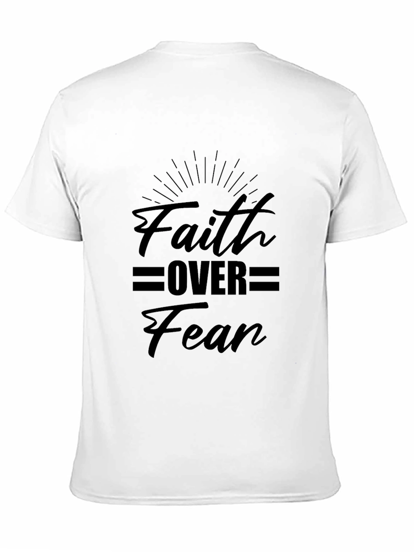 Faith Over Fear Graphic Tee - Black T-Shirt