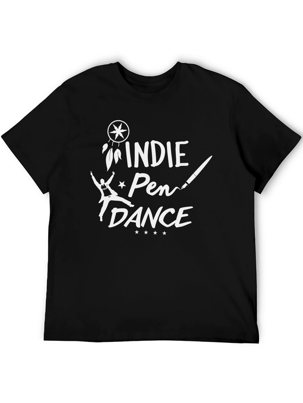 Indie Pen Dance Black Graphic Tee