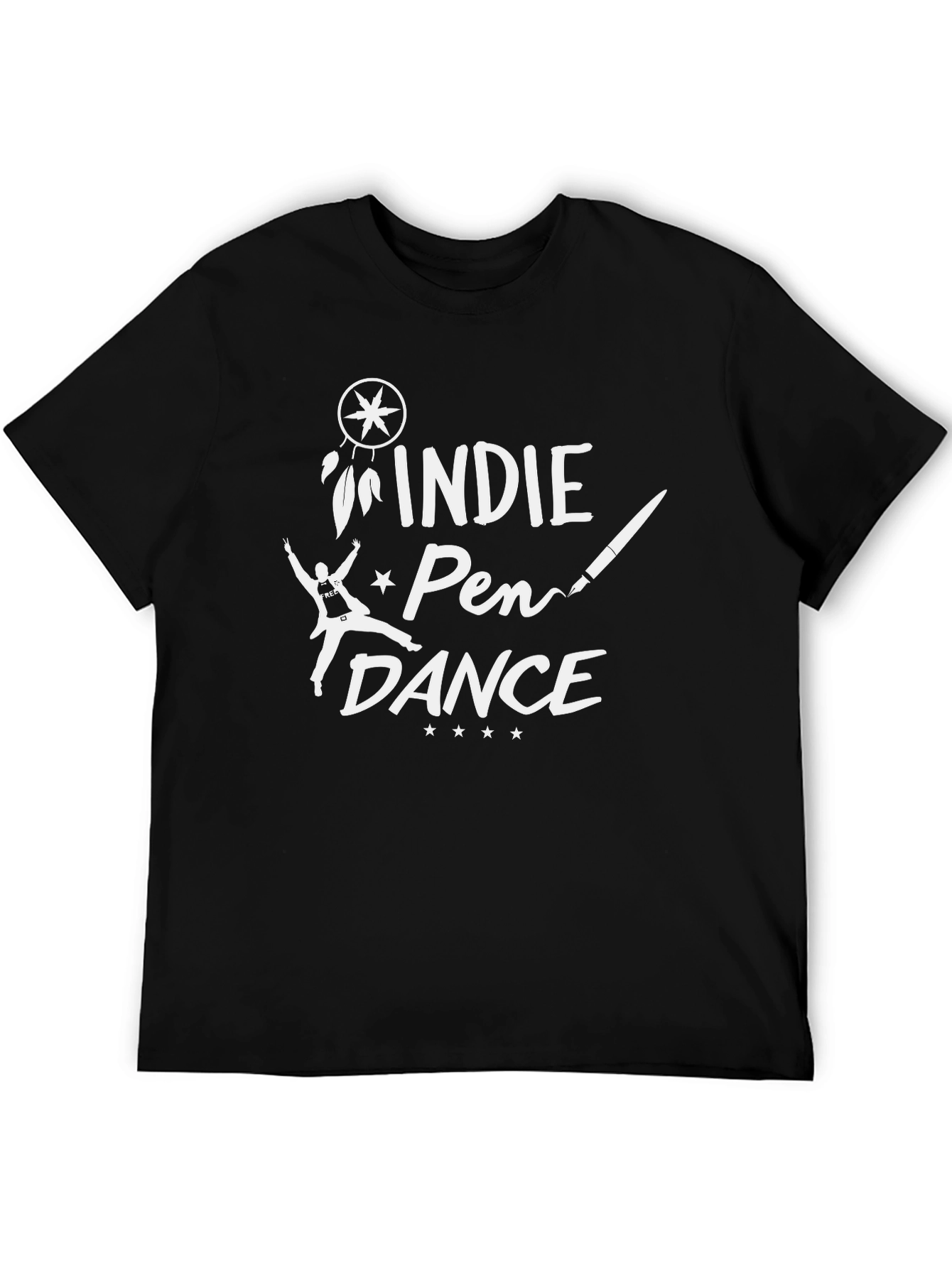 Indie Pen Dance Black Graphic Tee