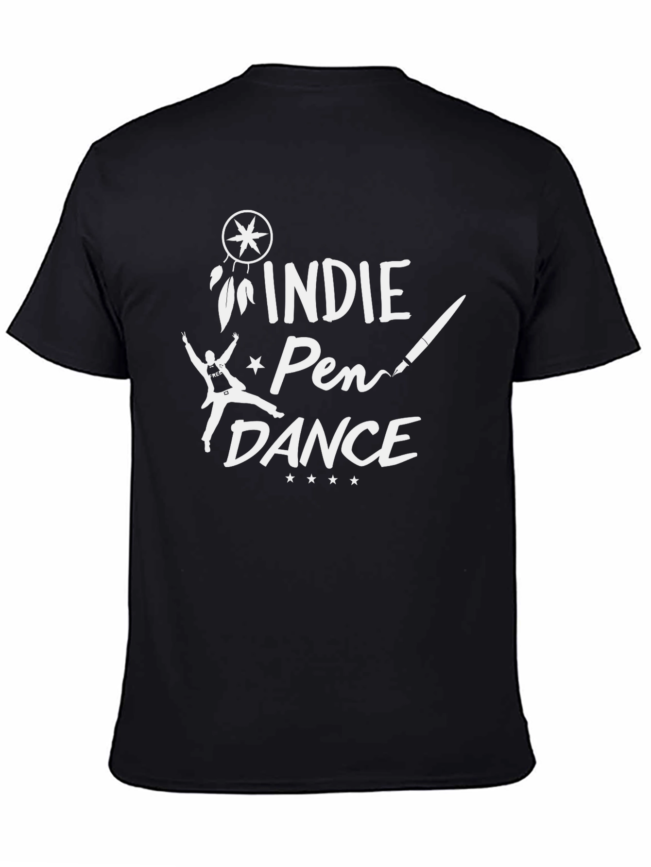 Indie Pen Dance Black Graphic Tee