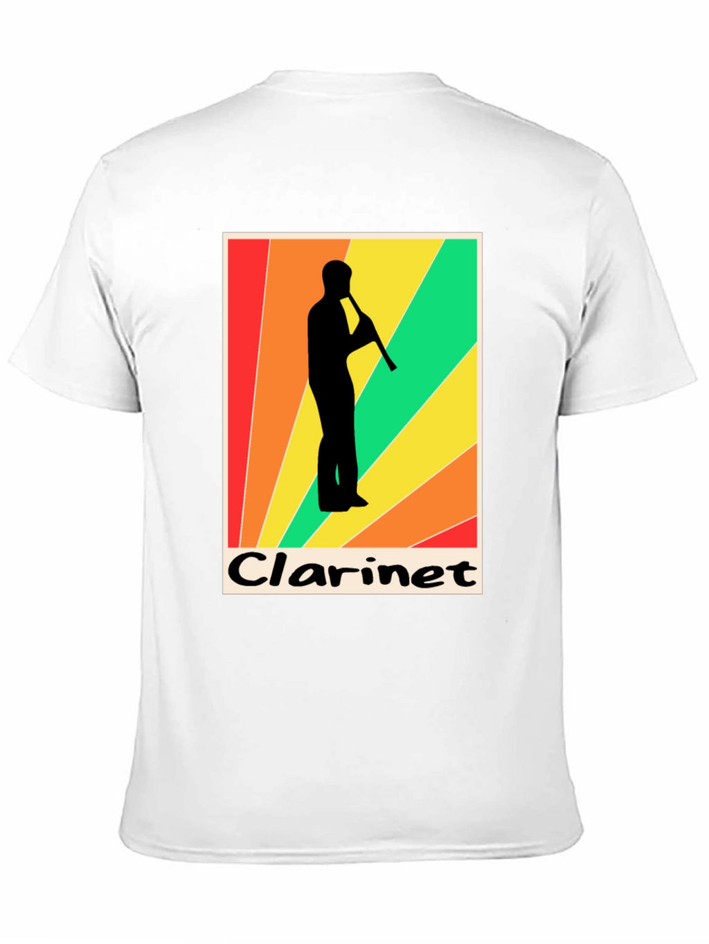 Retro Clarinet Player Graphic Tee - Music Lover T-Shirt