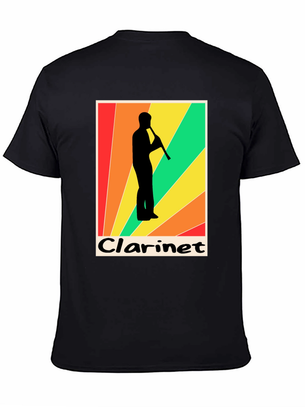 Retro Clarinet Player Graphic Tee - Music Lover T-Shirt