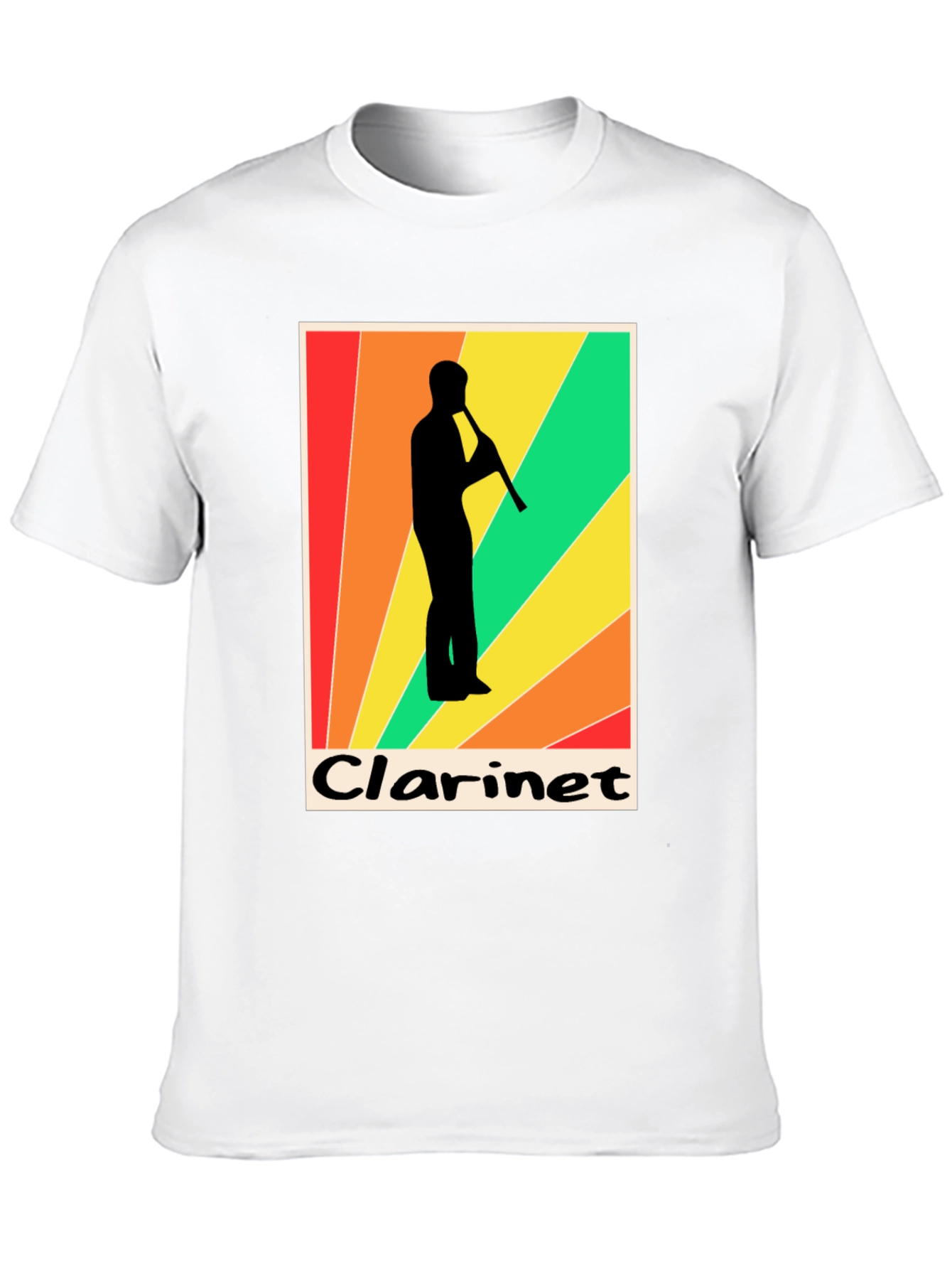 Retro Clarinet Player Graphic Tee - Music Lover T-Shirt