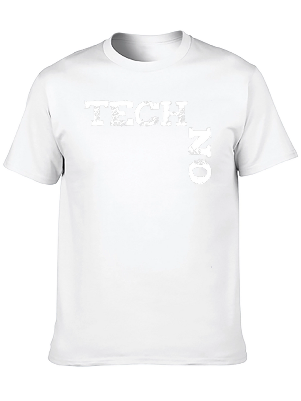 Tech No Distressed Graphic Tee - Black