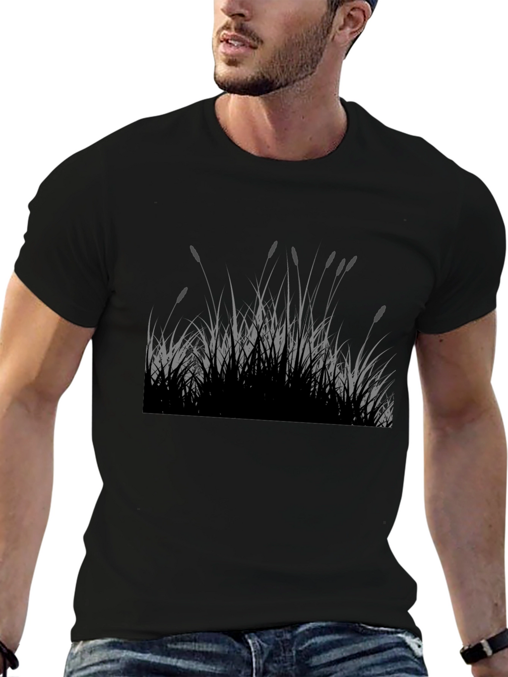 Reed Silhouette Black T-Shirt