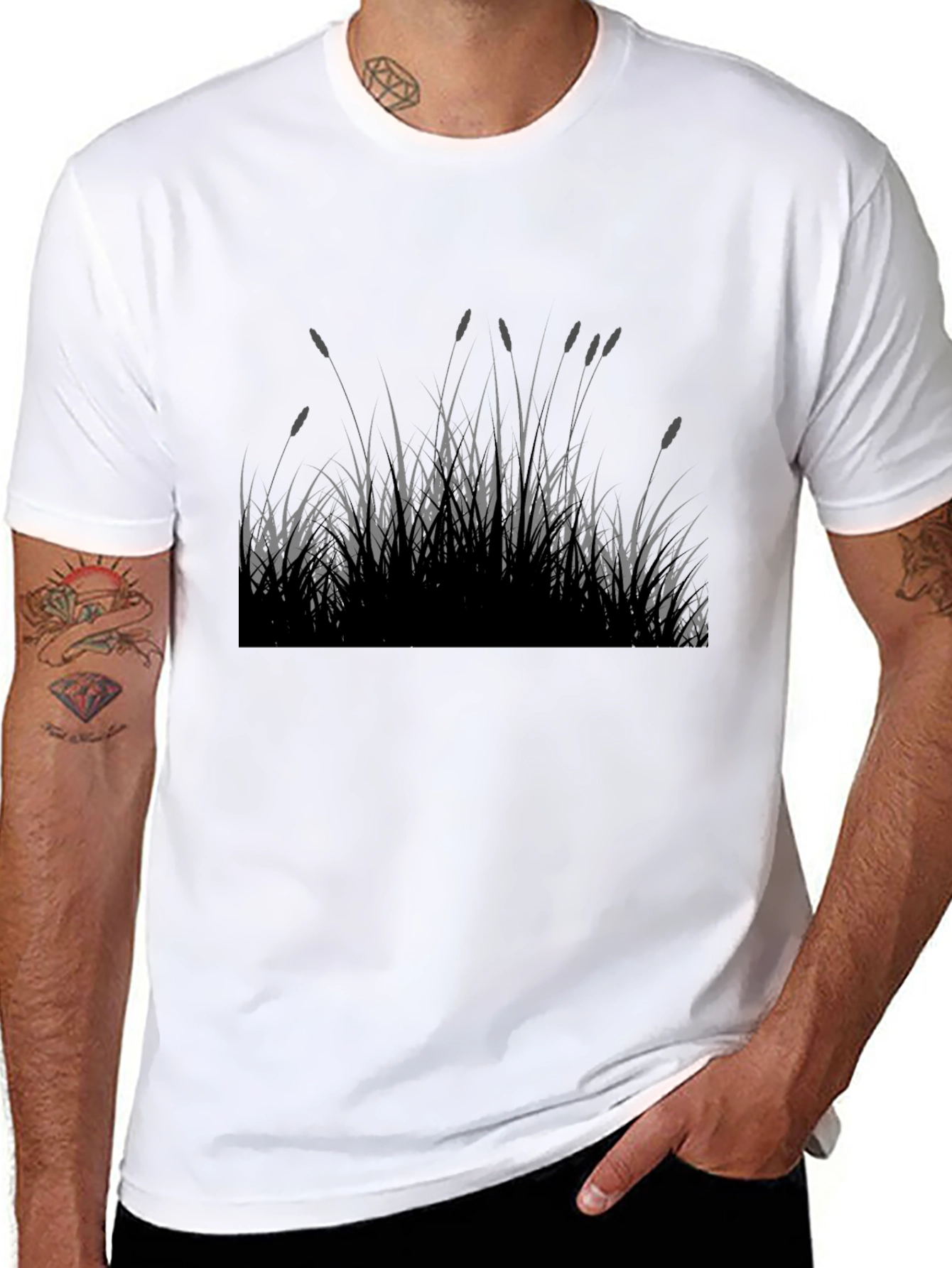 Reed Silhouette Black T-Shirt
