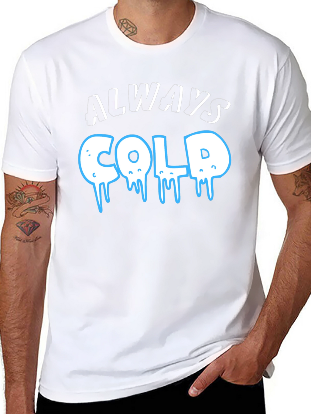 Always Cold Graphic T-Shirt - Black