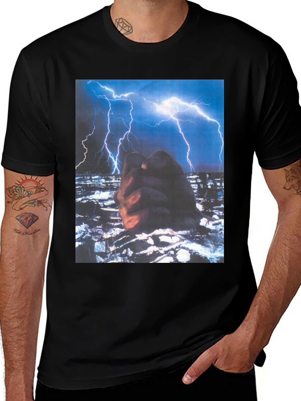 Lightning Storm Graphic T-Shirt