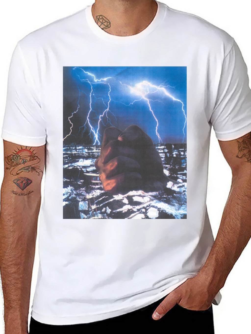 Lightning Storm Graphic T-Shirt