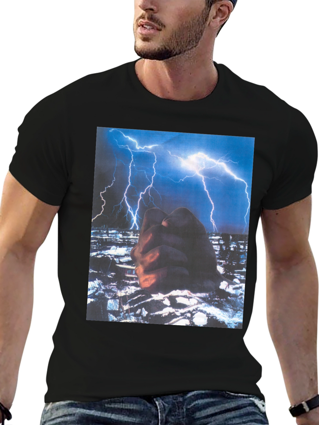 Lightning Storm Graphic T-Shirt