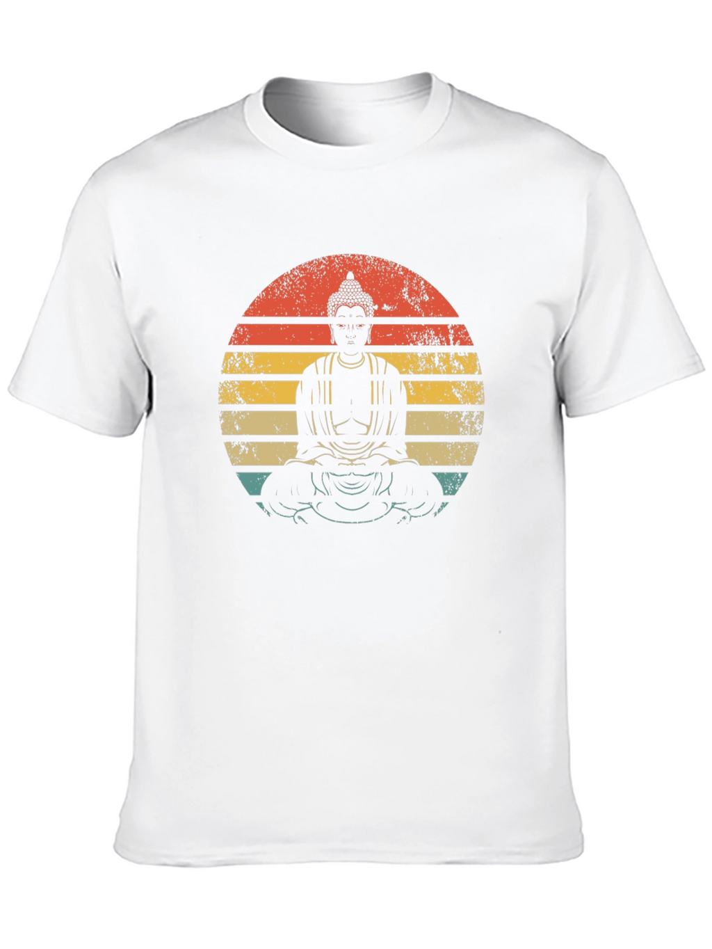 Buddha Sunset Graphic Tee - Unisex Black T-Shirt
