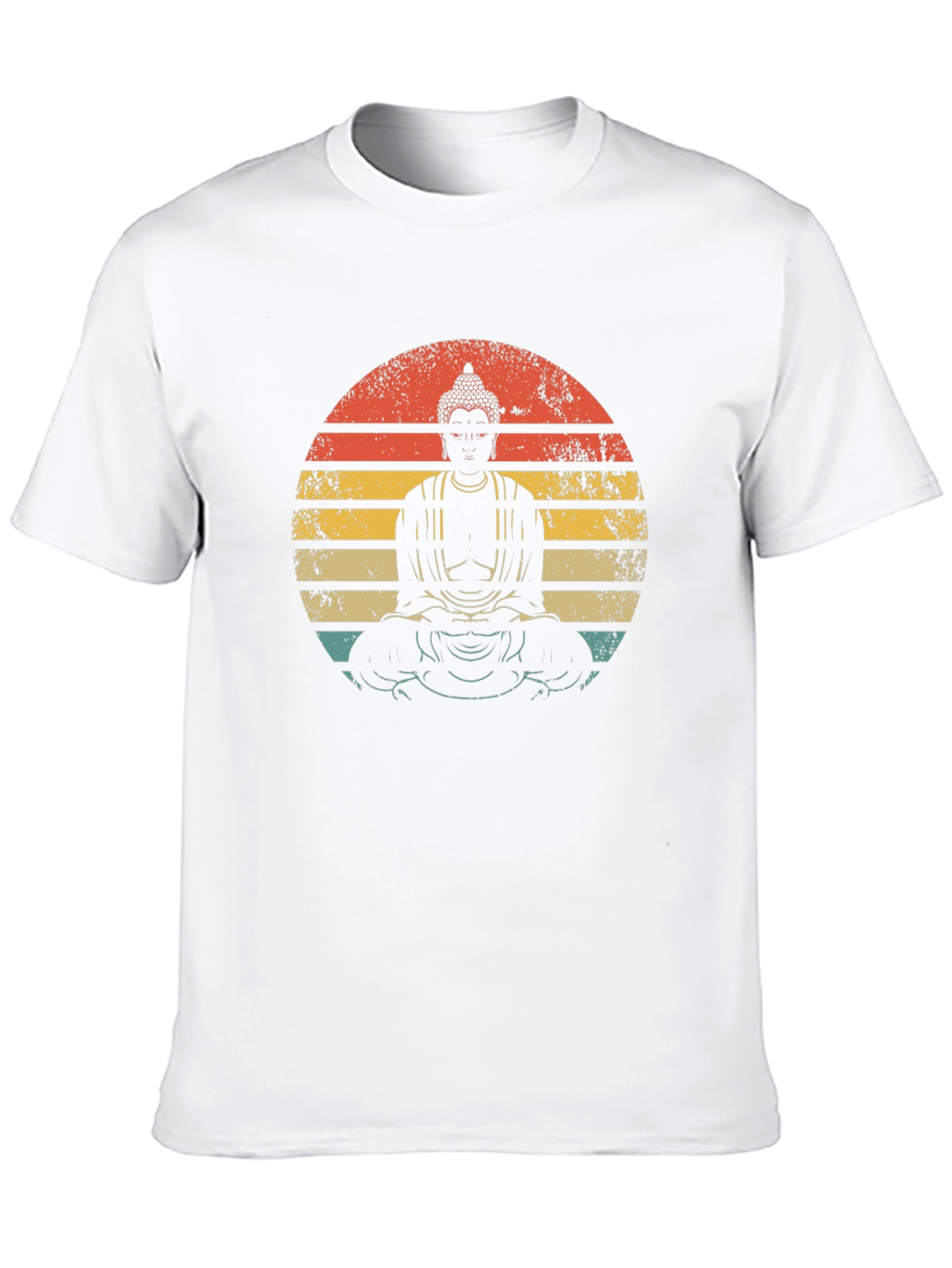Buddha Sunset Graphic Tee - Unisex Black T-Shirt